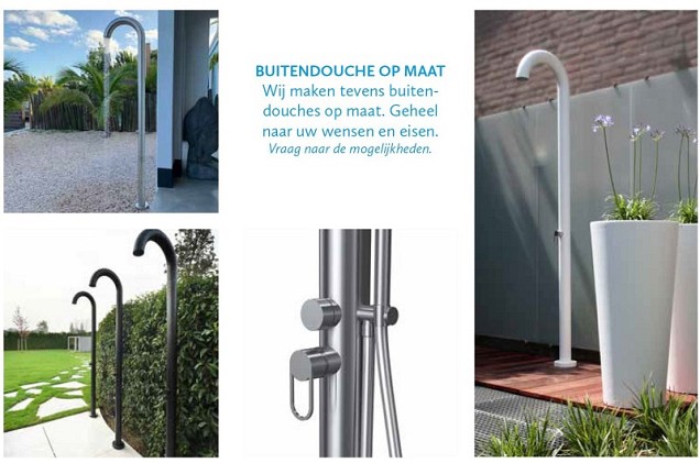 Calvus design buiten douche enkele aansluiting ~