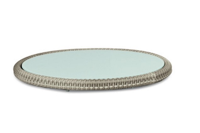 Doncaster Dining Lazy Susan glasplaat Weathered Grey (70 cmØ) ~