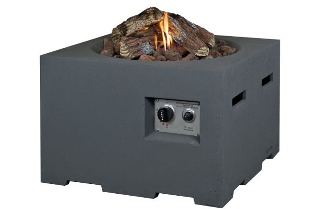 Vierkant klein antraciet 60x60x40cm~