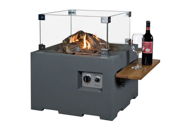 Vierkant klein antraciet 60x60x40cm~