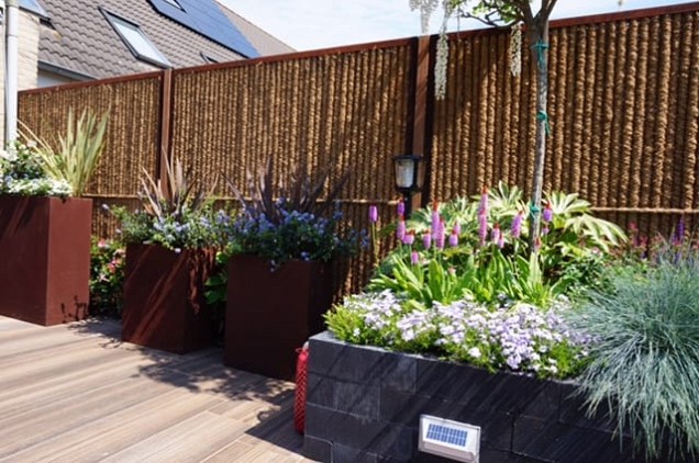 Kokowall GROOT tuinscherm ø32mm 200x200 BxH (let op deeltransport leverancier)~