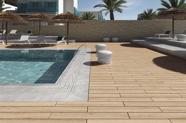 Exadeck Oak plint 60x9 cm. ~