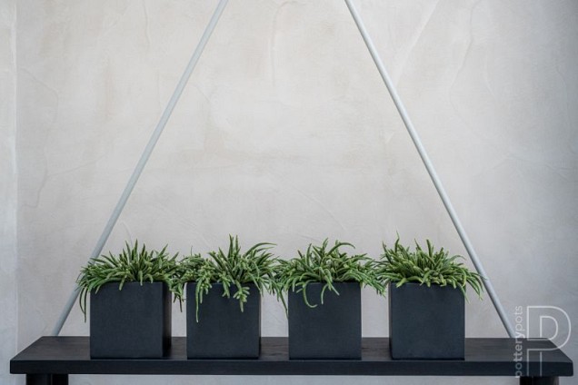 Pottery Pots plantenbak Fleur L Black hoogte: 25 diameter: 25~