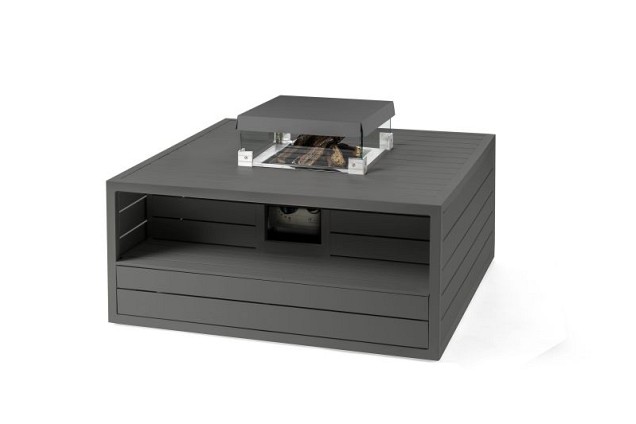 Deksel Aluminium Vierkant antraciet ~