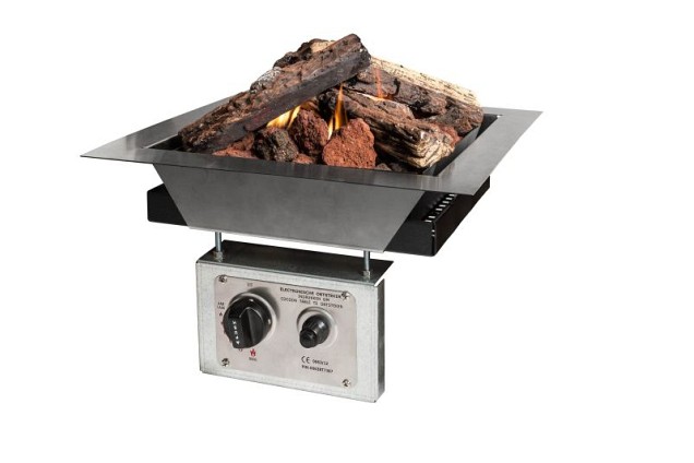 Losse inbouwbrander vierkant 39x39x23,3cm~