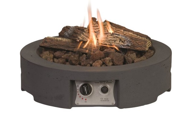 24" Cocoon Table - Table Top Rond antraciet 61x61x15cm~