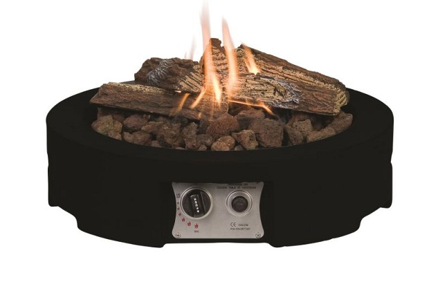 24" Cocoon Table - Table Top Rond zwart 61x61x15cm~