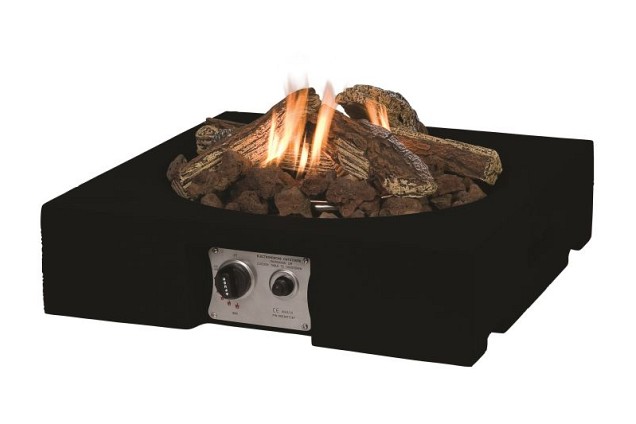 24" Cocoon Table - Table Top Vierkant zwart 61x61x15cm~