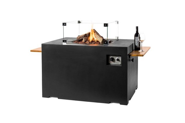 Rechthoek Lounge & Dining zwart 107x80x67cm~