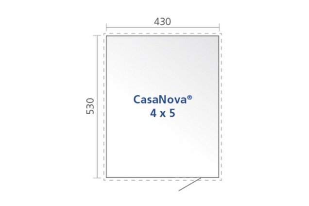CasaNova 4x5, draairichting rechts donkergrijs metallic ~