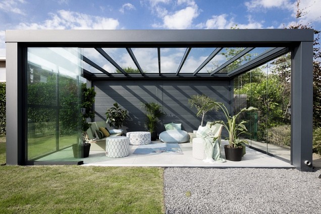 Verasol Cube veranda 6000Bx3000D mm excl. 6 glas panelen, kleur: n.t.b. ~