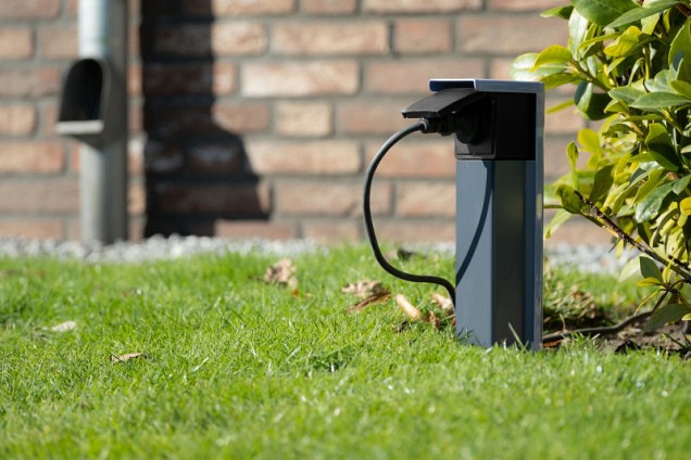 Tuinpaal - pro enkel met dubbele wartel grijs