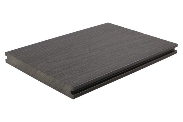 WPC Fiberdeck Premium massief Dark Grey 23x210 mm. OP=OP ~
