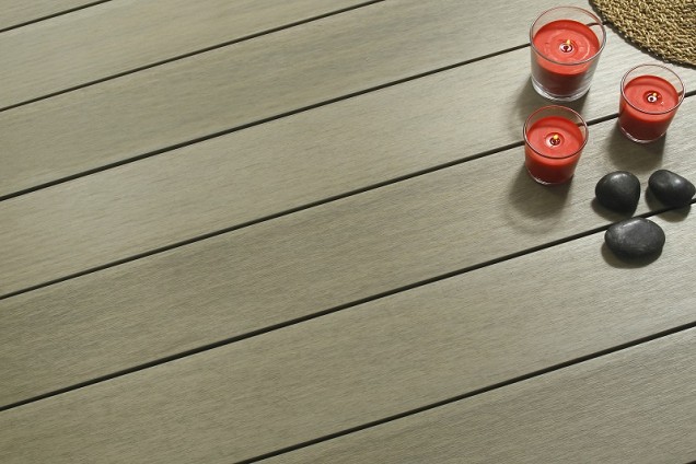 WPC 22,5x138 mm. L=300 cm. Fiberdeck Premium RHK Light Grey ~