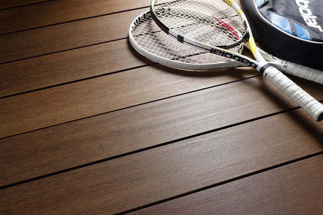 Thermo Bamboe Samba light grof/glad 1,8x13,9x186 cm. ~