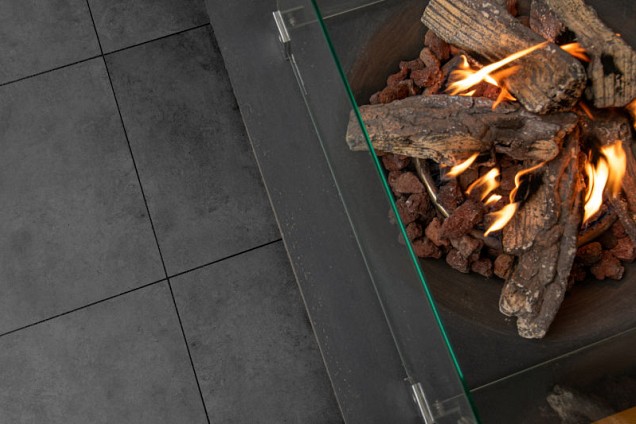 Belmont Argila antraciet mat 60x60x2 cm. ~