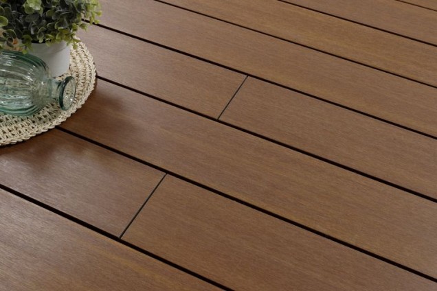 WPC 22,5x138 mm. L=390 cm. Fiberdeck Exotics massief Ipé ~