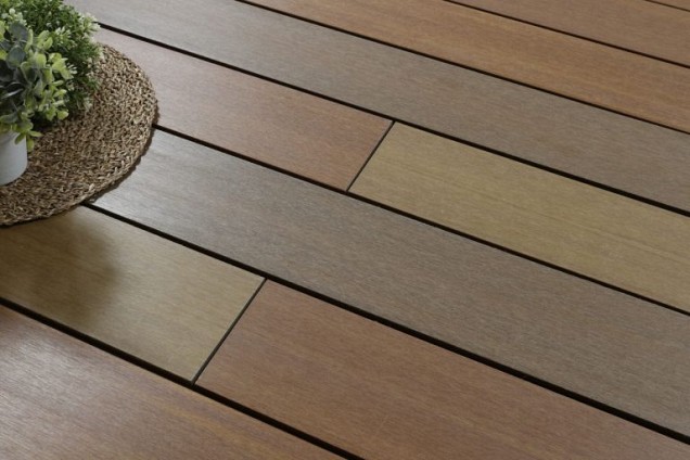 WPC 22,5x138 mm. L=390 cm. Fiberdeck Exotics massief Ipé ~