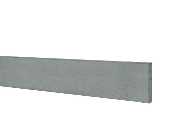 Betonplaat glad 24x3,5x224 cm. grijs, ongecoat. ~