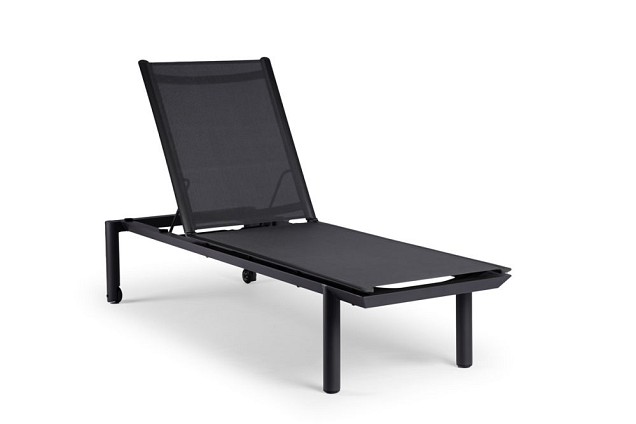 Macan Sun Lounger Charcoal 210x80x40 cm. ~