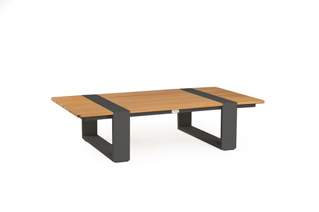 Seto Teak Lounge Table Charcoal ~