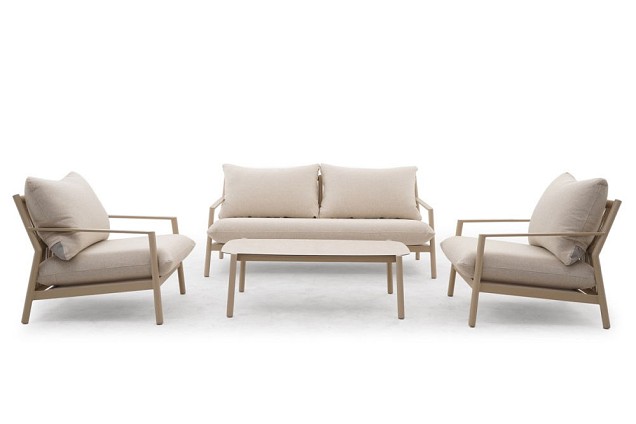 Monti Lounge Sofa Set Champagne ~