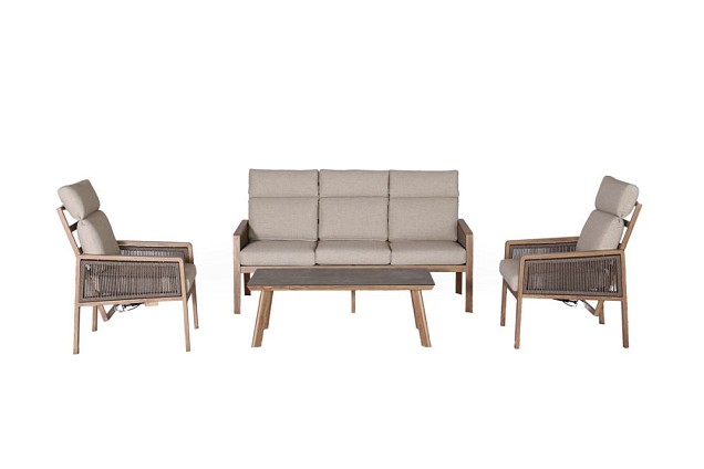 Antonio Lounge Sofa Set Woodlook  ~