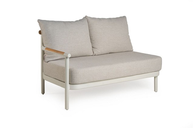 Hiuri Lounge 2-Seater Right Creme White ~