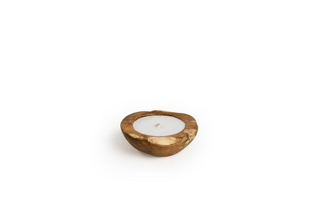 Candle Bowl 20 cm  Teak ~