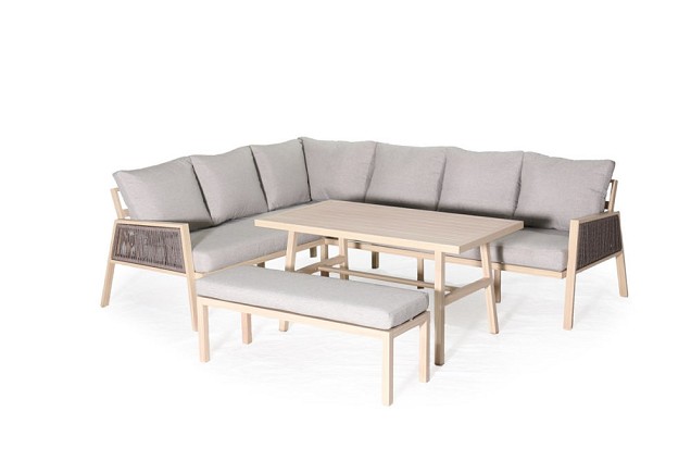 Miguel Lounge Corner Set Woodlook  ~