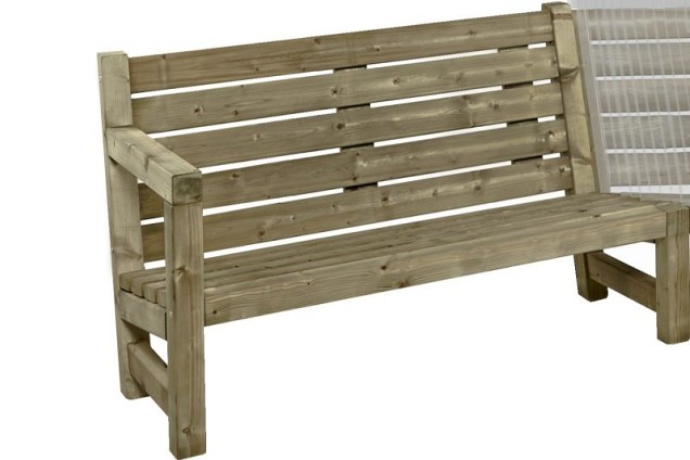 Loungebank tweezits, 135  cm, bestemd voor hoekelement ~