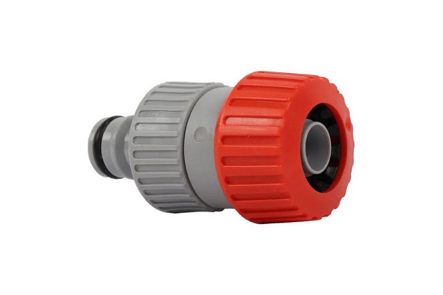 Nippel met slanghouder  Ø 12-18 MM PVC in blister ~