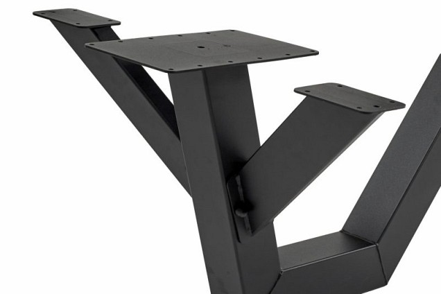 Picknicktafel geïmpregneerd, metalen frame, open instap ~