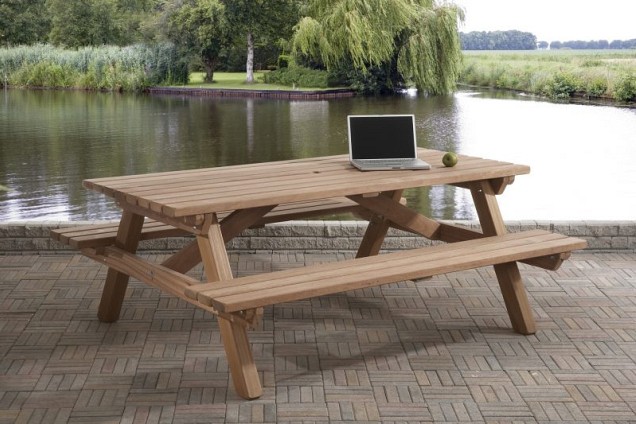 Picknicktafel 230x160cm, hardhout ~