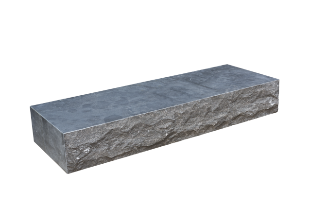 Traptrede Spotted Bluestone gezoet+facet 100x35x15 cm. zonder antislipstrook met breukruwe voorzijde