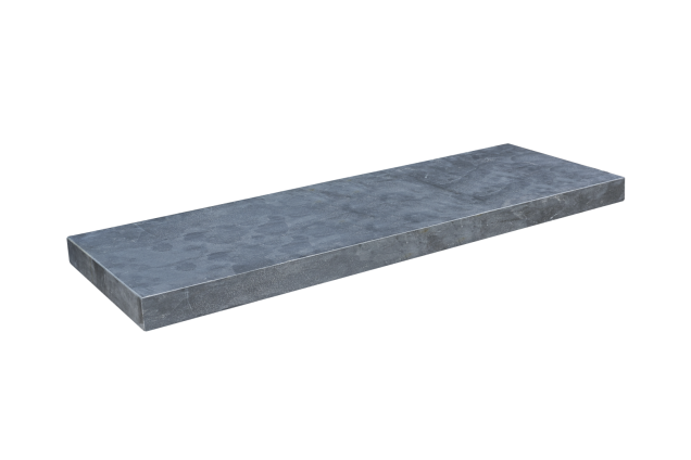 Spotted Bluestone Gezoet met Facet 100x15x3cm. Vijverrand ~