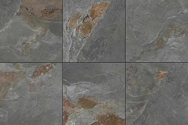 Varese Antracite Due 60x60x2 cm. ~