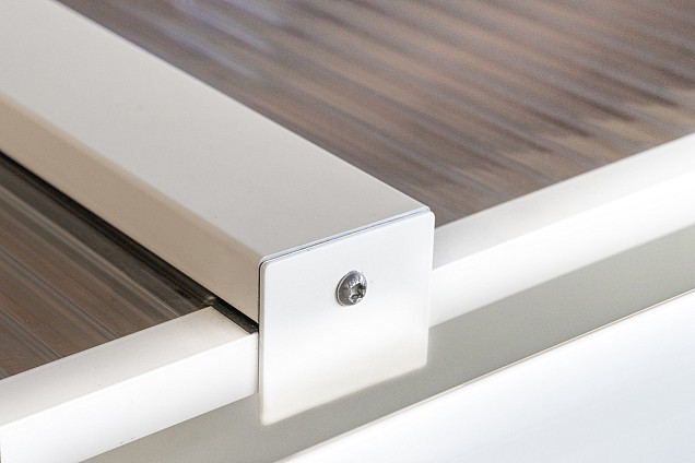 Pext Polycarbonaat Dakpakket - 3060x3000 muuraanbouw - zwart - polycarbonaat helder ~