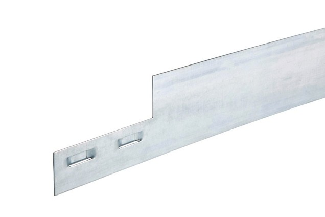 Mevosteel LxH 225x15,2 cm. Dikte 2 mm. verzinkt (incl. pennen) ~