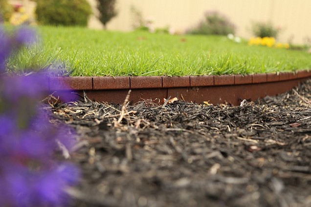 StraightCurve Flexline 220x10 cm. Weervast staal (Corten) ~
