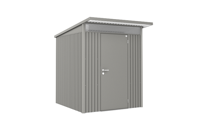 Berging AvantGarde Gr. A1 kwartsgrijs met. Standaard deur (180x220x218 cm) ~