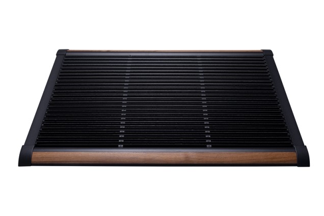 RiZZ Outdoor mat Anthracite with Teak 90x60 cm. Normal ~