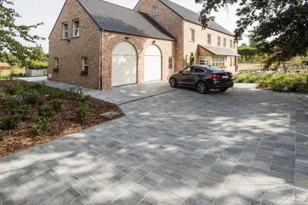 Strained Gletsjer Grey Groot Banenverband MF 60x(20-25-30)x8 cm. ~