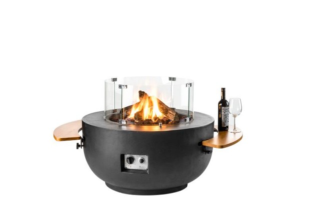 Bowl zwart 91x91x46cm~