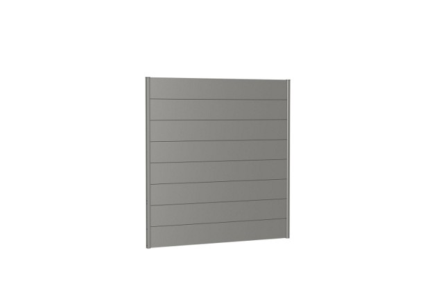 Wandpaneel Schutting zonder Acrylglas 150x90 kwartsgrijs-metallic ~