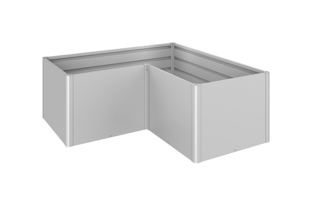 MoestuinBoxGr. L2x1 zilver-metallic ~