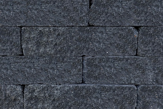 Rockwall XL Antraciet getrommeld 60x15x15 cm. ~