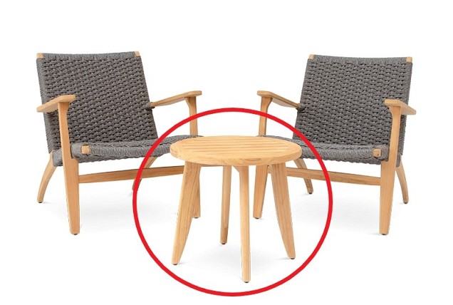 Siesta Coffee Table Solid Teak (FSC)  Teak (50 cmØx45 cm) ~