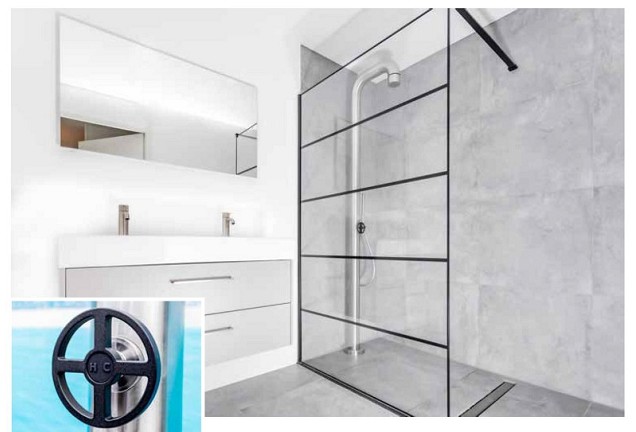 Cirrus design buiten douche koud-warm ~