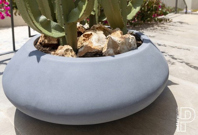 Pottery Pots plantenbak Tara L Grey hoogte: 30 diameter: 80~